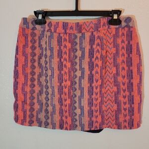 Miss Me Boho Southwestern Mini Skirt